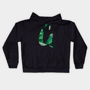 A initial cursive Kids Hoodie